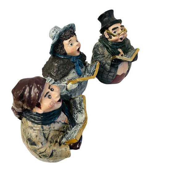 Vintage Hand Painted Figurines Ceramic Christmas Carolers - Picture 4 of 14